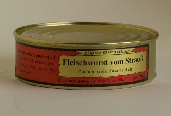 Fleischwurst vom Strauß 200g